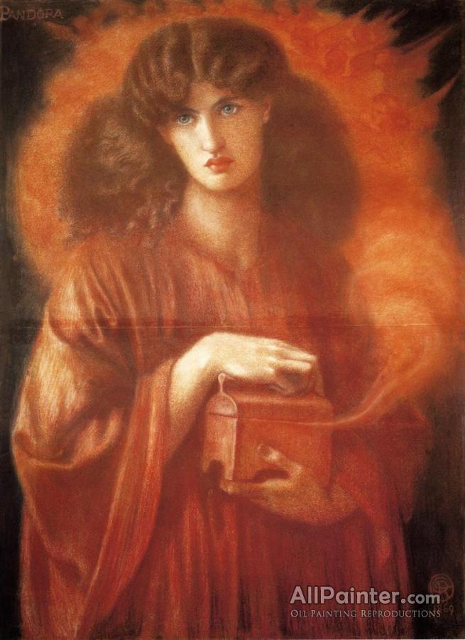 Dante Rossetti Pandora Painting Reproductions for | AllPainter Online