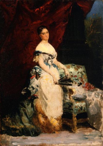 Presumed portrait of Eugénie de Montijo oil on canvas …