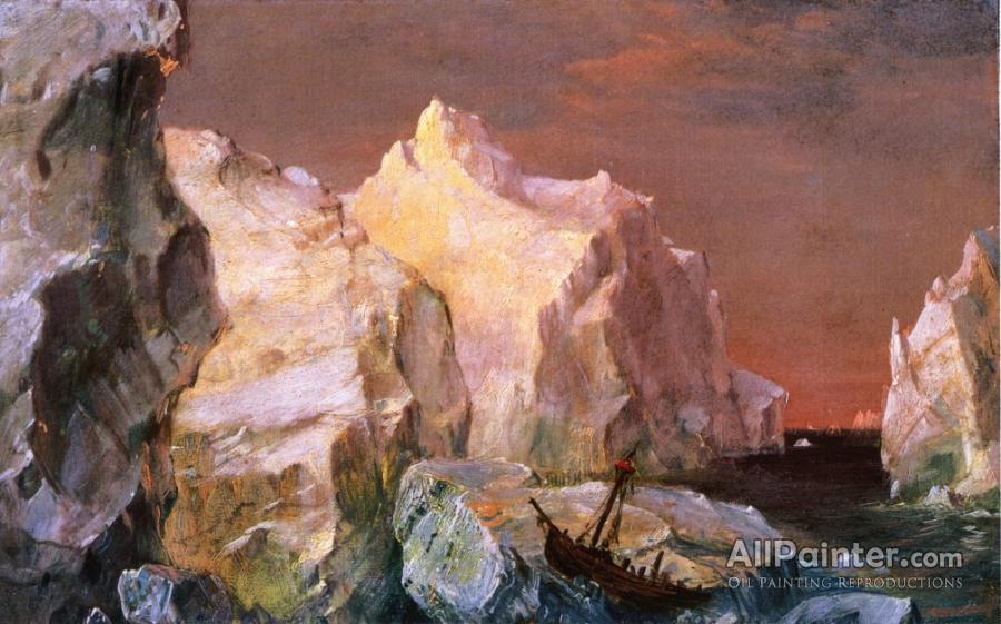 Frederic Edwin Church Study For The Icebergs Oil Painting   Frederic Edwin Church Study For The Icebergs 197936 