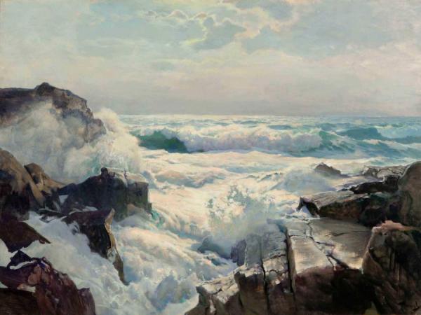 Frederick Judd Waugh Breaking Surf Oil Painting Reproductions for sale ...