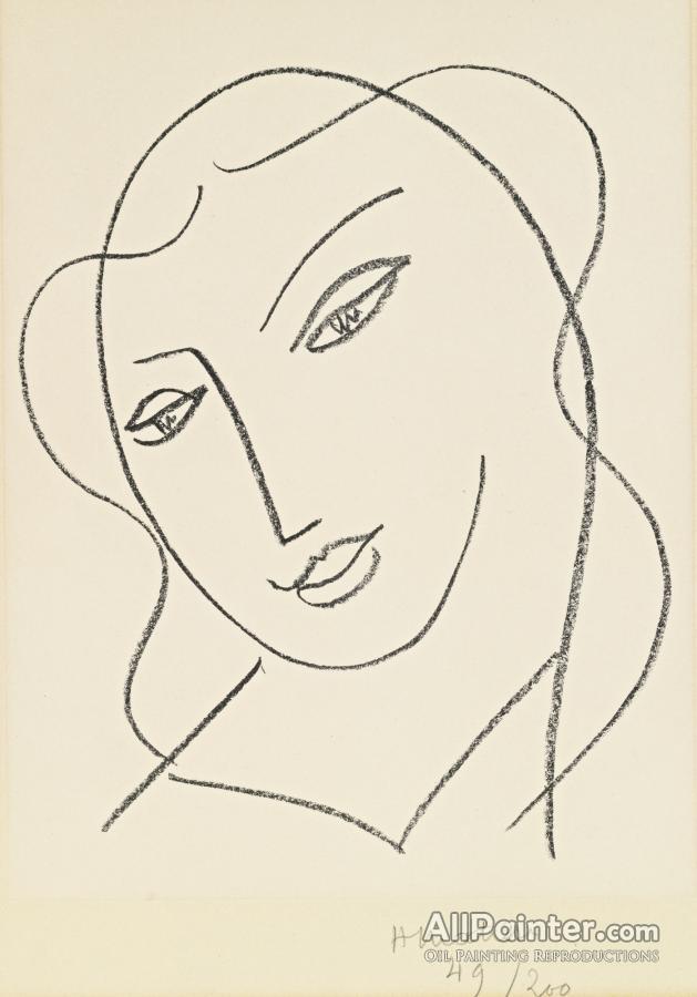 Henri Matisse Etudes Pour La Vierge,tete Voilee Plate Ii Oil Painting ...