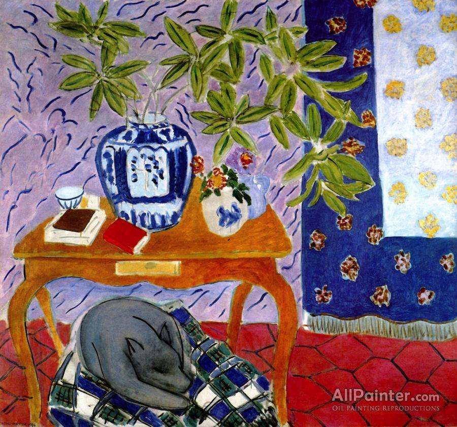 Henri Matisse Interior With A Dog Oil Painting Reproductions for sale ...