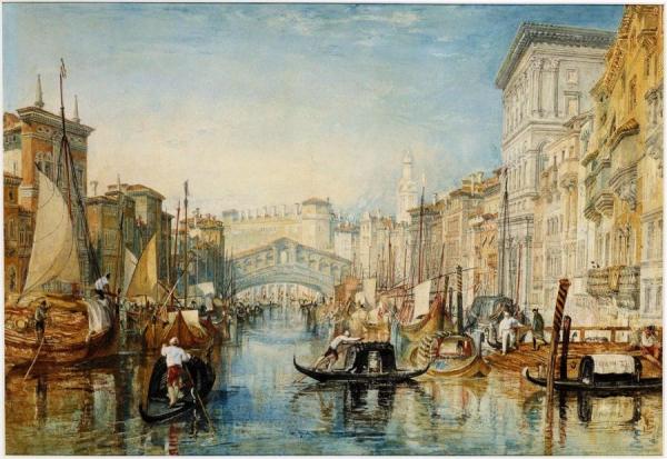 Joseph Mallord William Turner Venice, Moonlight Oil Painting ...