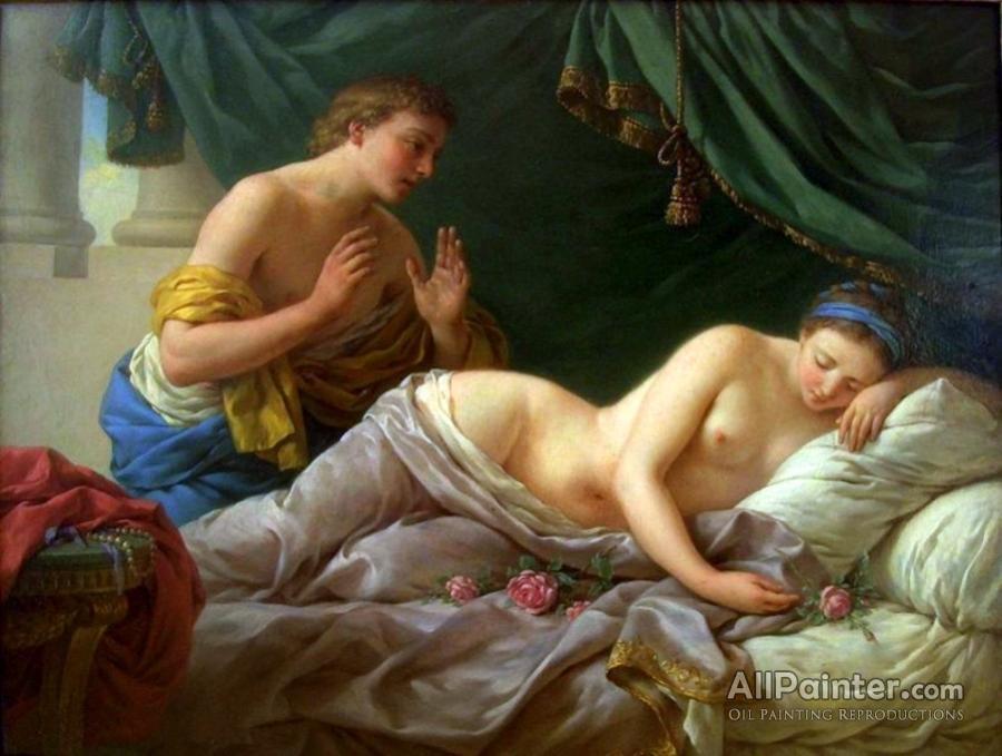 Mars And Venus, Allegory Of Peace, By Louis Jean Francois Lagrenee, 1770 Solid-Faced Canvas Print | domundocoaching.com