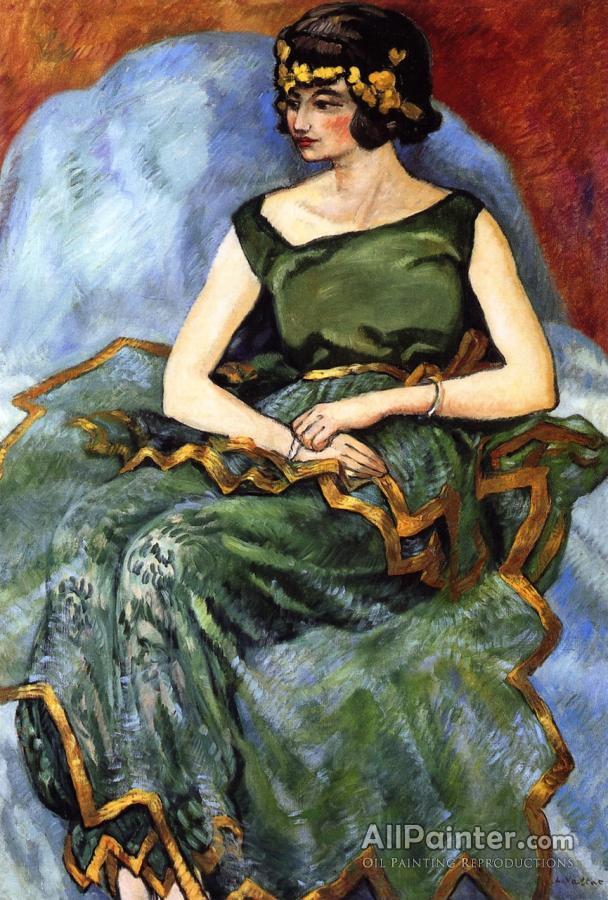 Louis Valtat Young Woman Seated In An Armchair Oil Painting ...