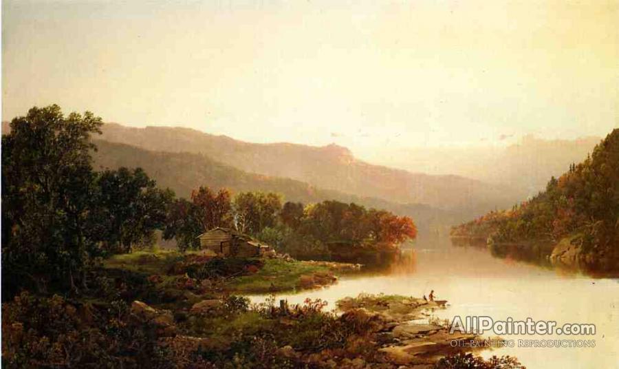 William Louis Sonntag Fishing In The Cove Oil Painting Reproductions ...